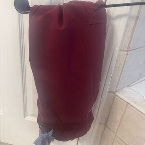 Burgundy Drawstring Pants